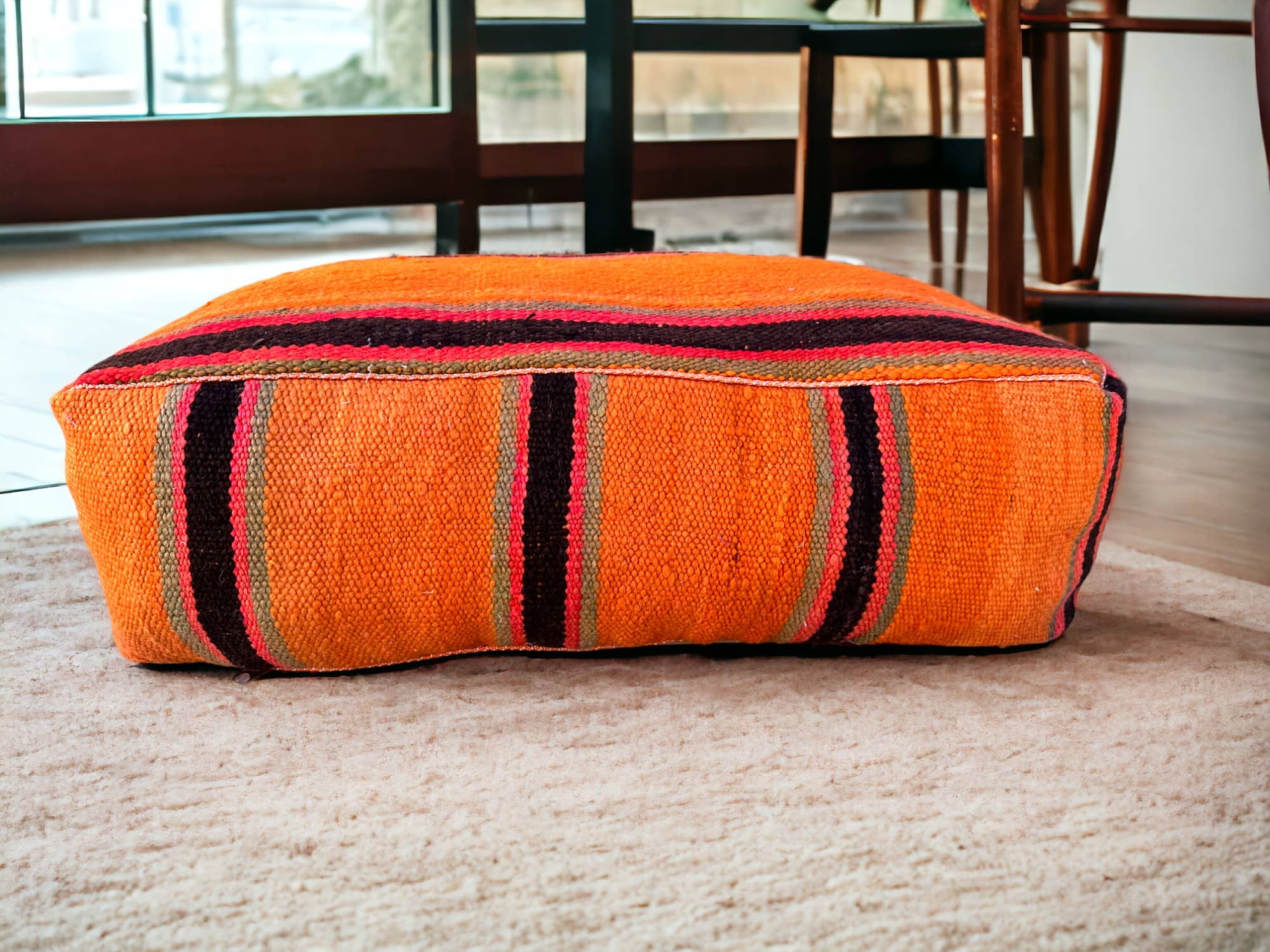 Berber Rug Pouf: Authentic Comfort for Your Home-2