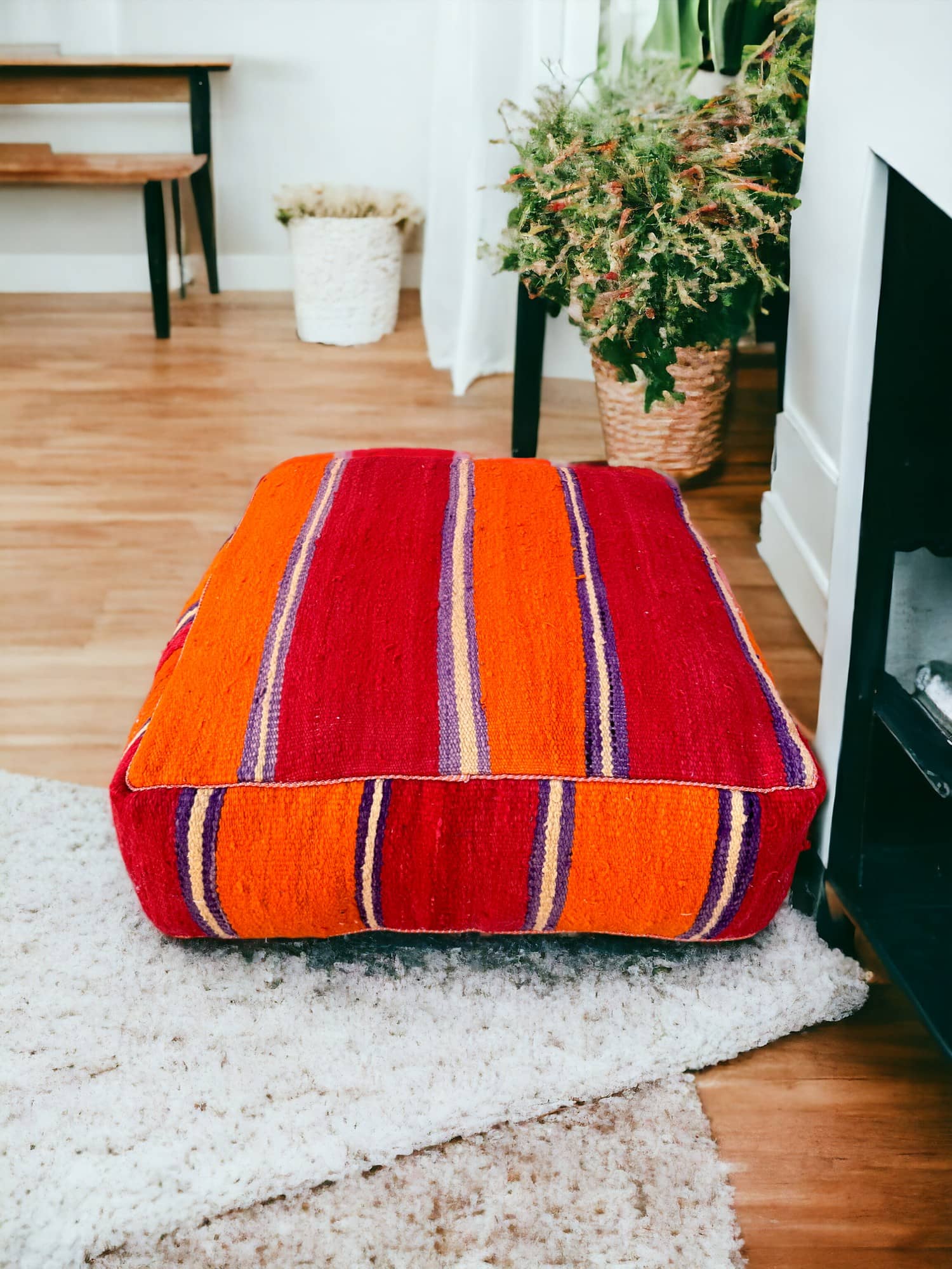 Berber Rug Pouf: Authentic Comfort for Your Home-0