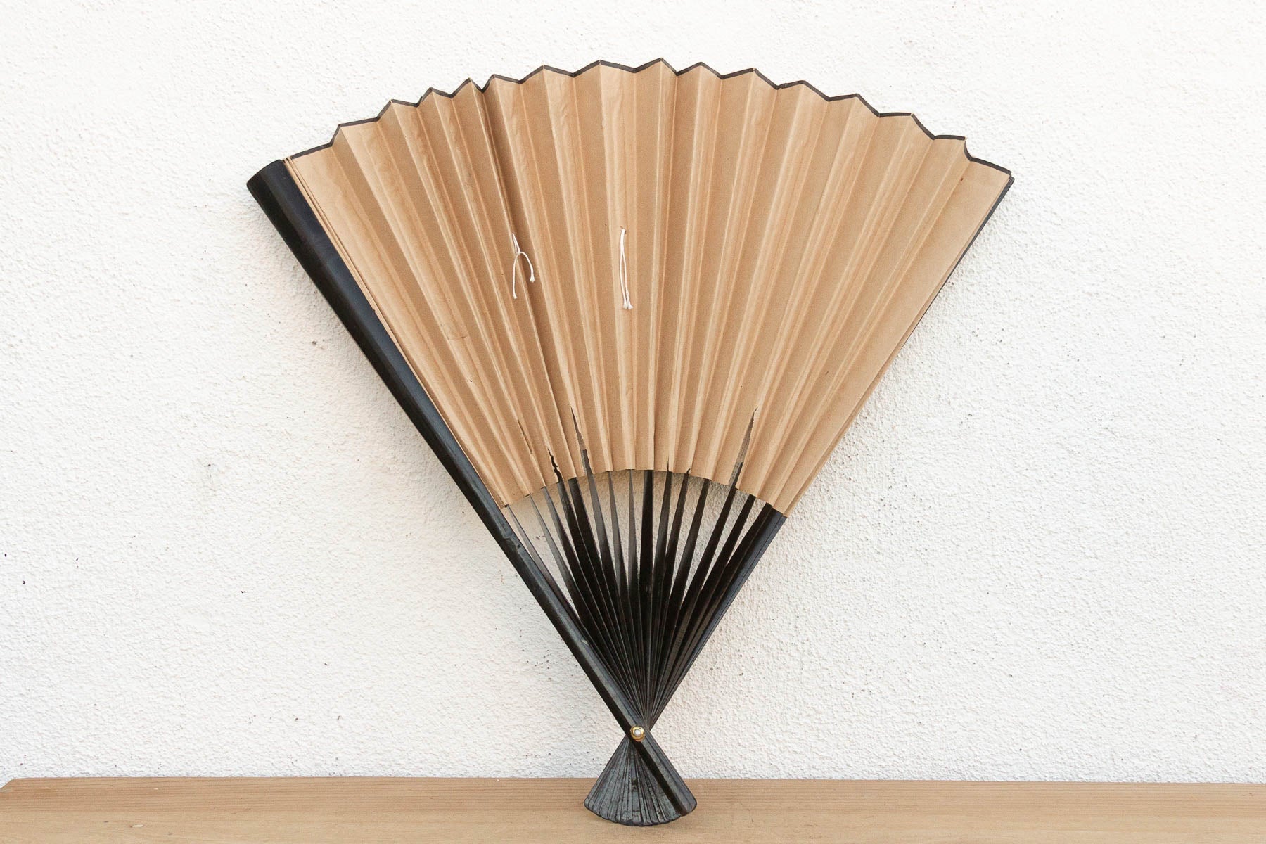 Vintage Birds & Blossoms Painted Chinese Fan