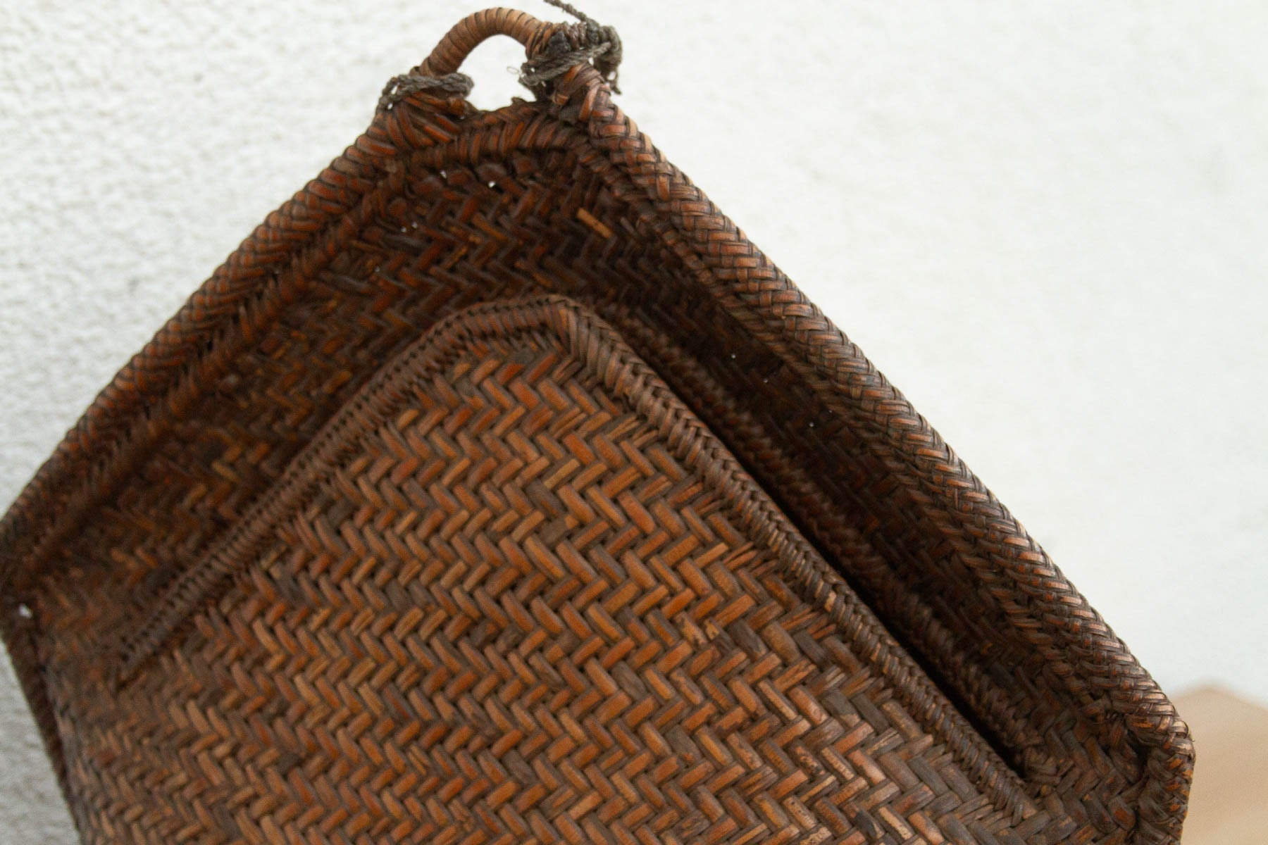 Large Antique Borneo Woven Harvest Carrier