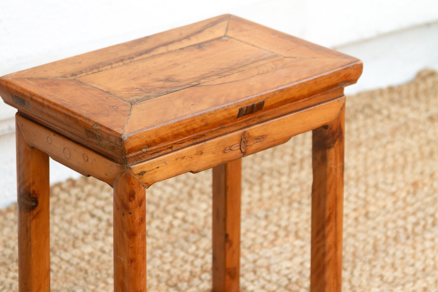 Pair of Antique Chinese Rectangular Stools