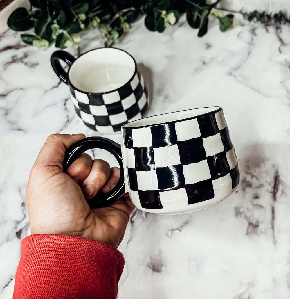 BW Checkered Mug-1