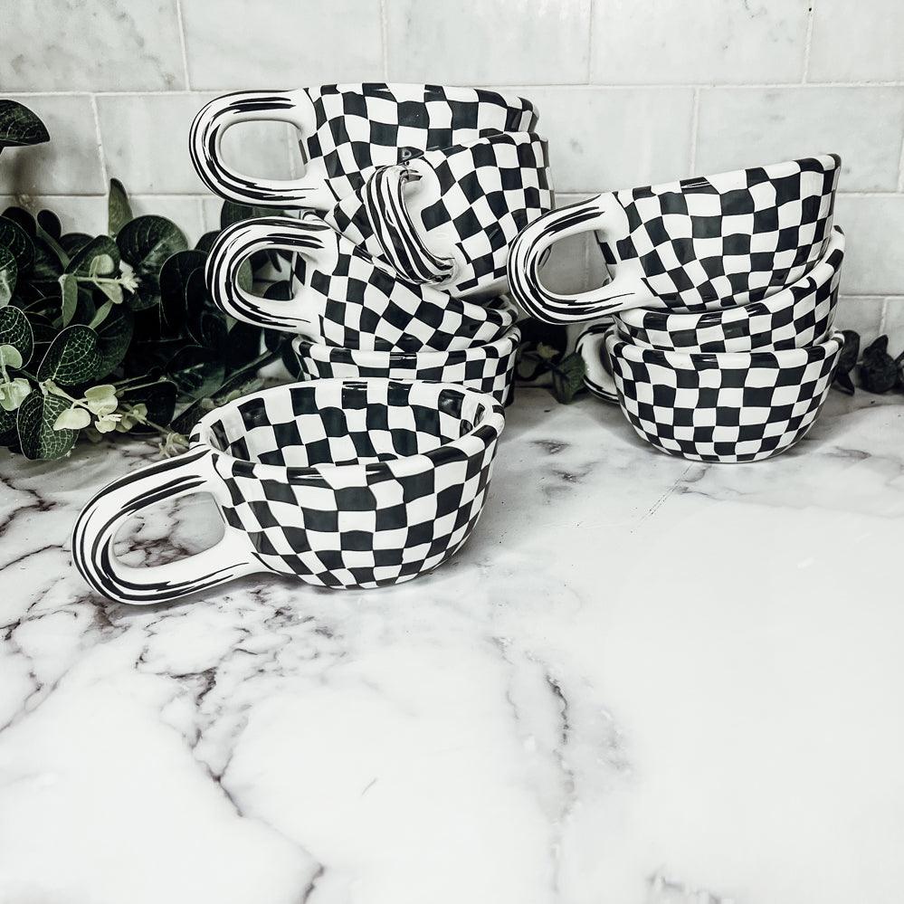 Small BW Checkered Mug-1