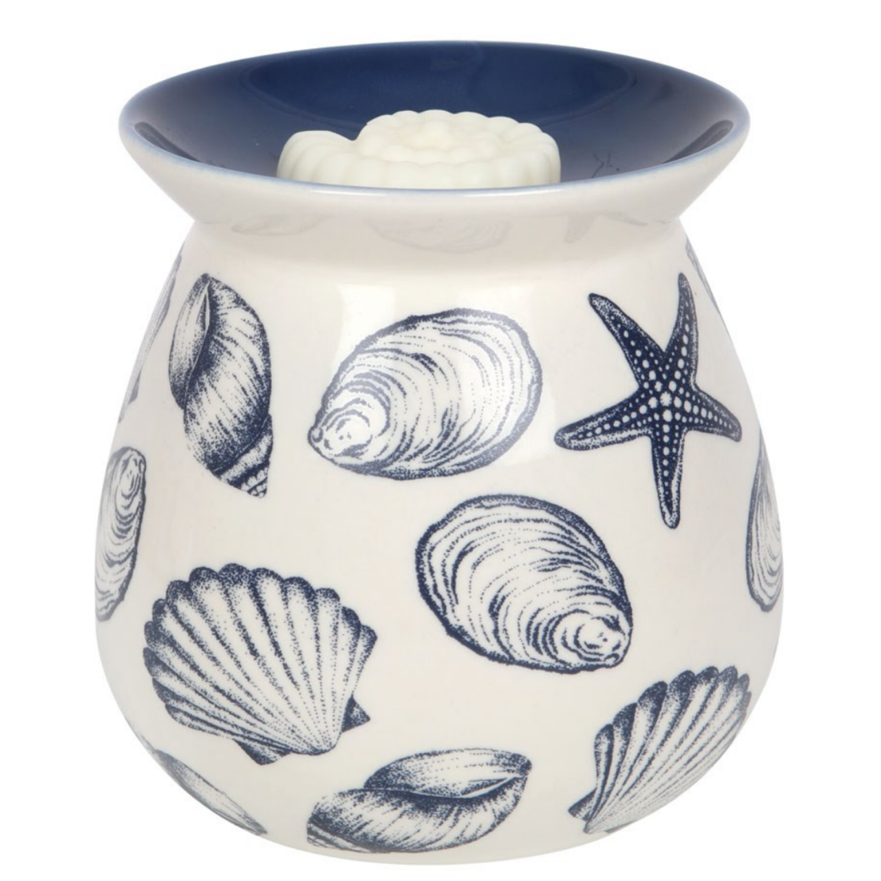 Beach  Nautical Seashell Theme Wax Melt Essential Oil Warmer Burner-1