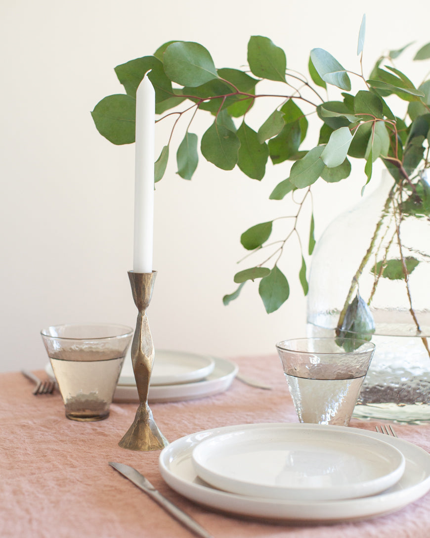 High Diamond Hand-Forged Iron Candle Stand-1