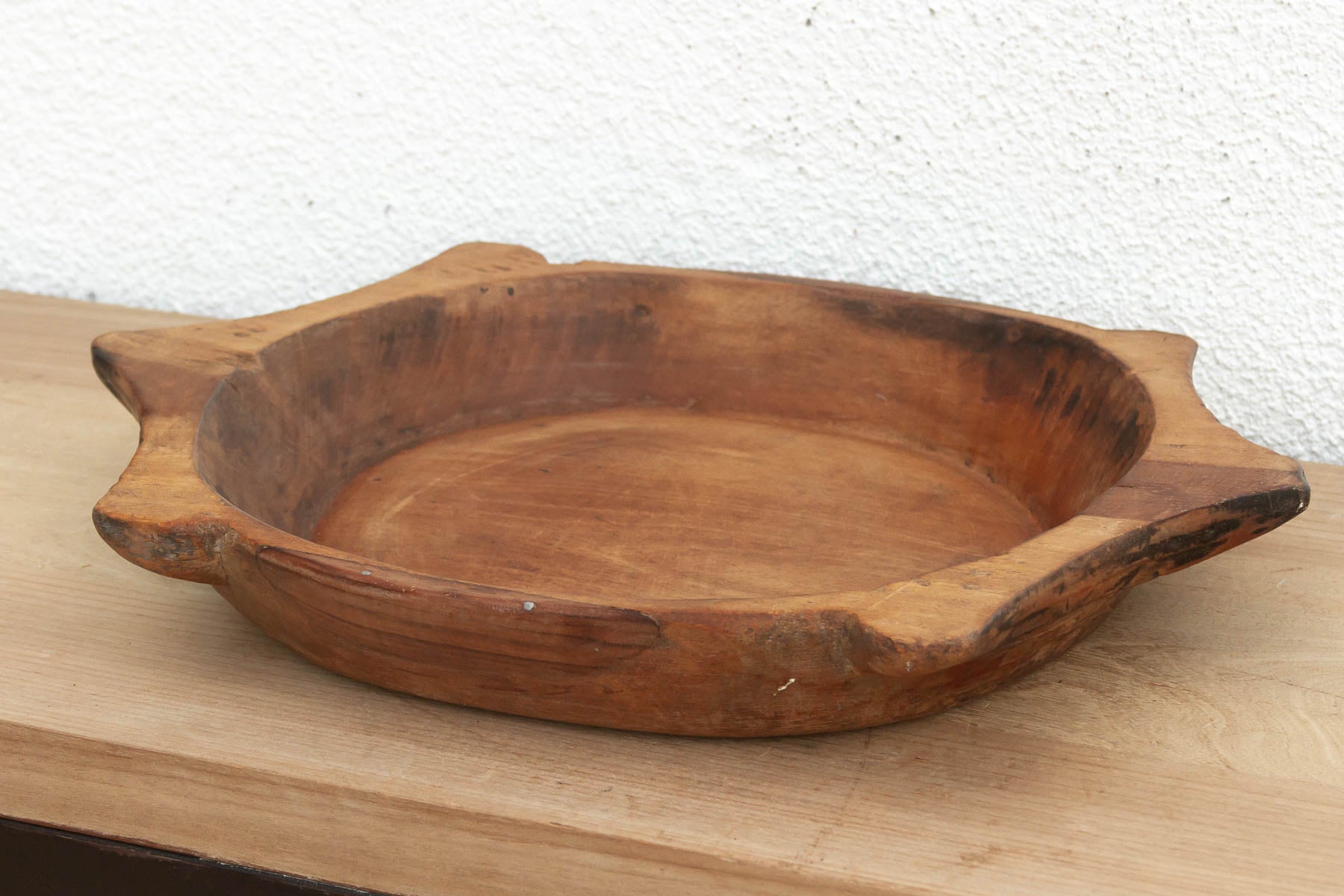 Vintage Sculptural Bowl with "Star" Handles