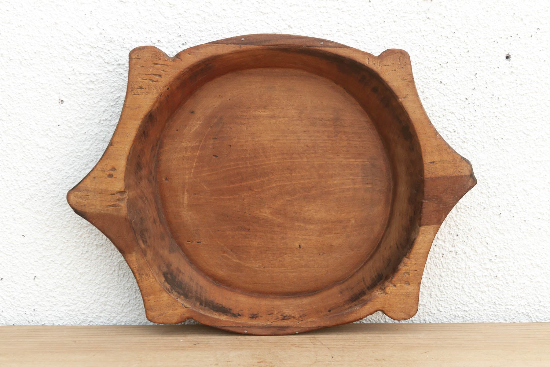 Vintage Sculptural Bowl with "Star" Handles