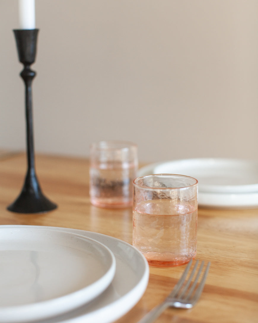 Handblown Hammered Glasses | Set of 4-1