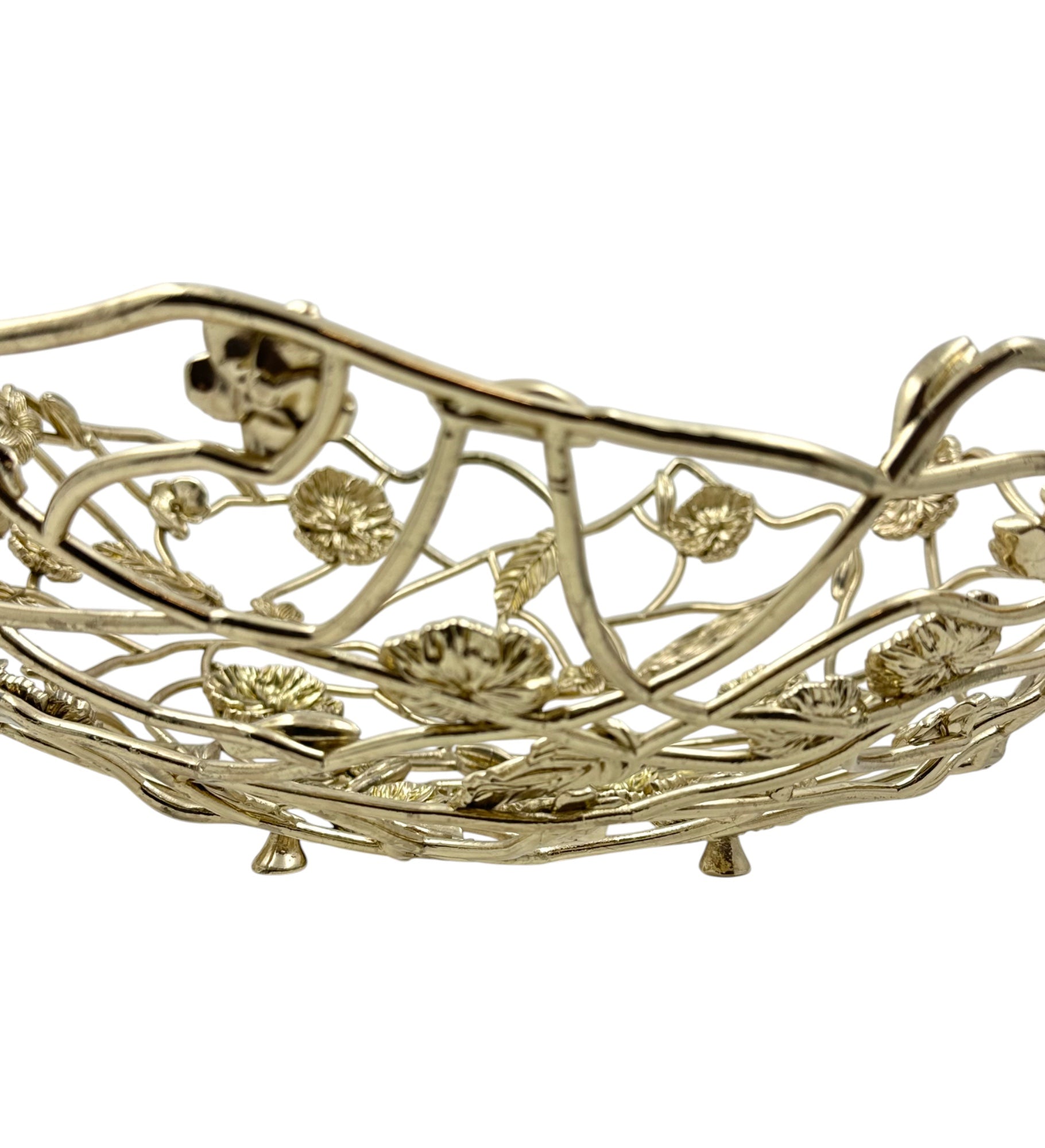 Blossom Weave - Metal Fruit Basket-2