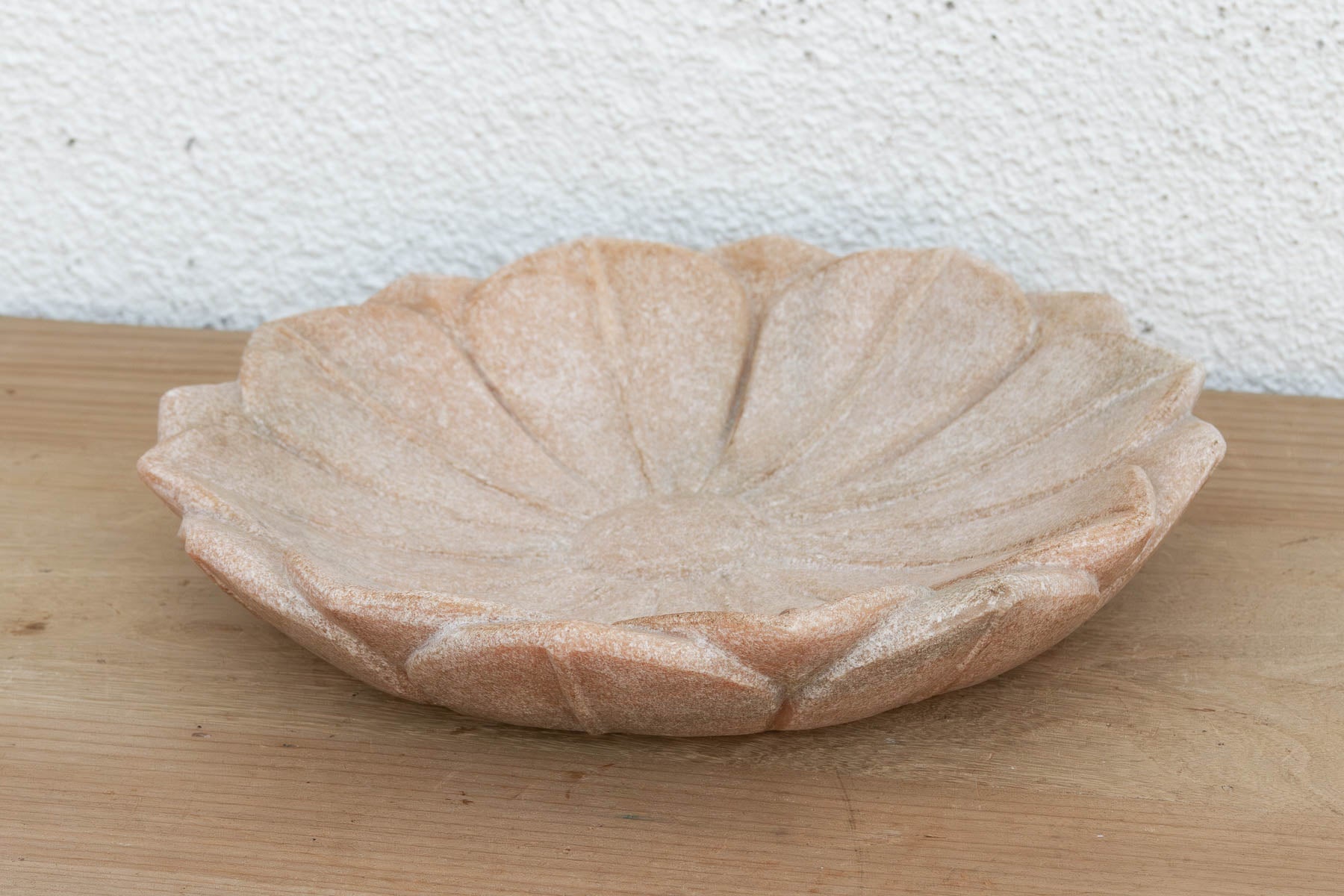Blush Pink Stone Lotus Flower