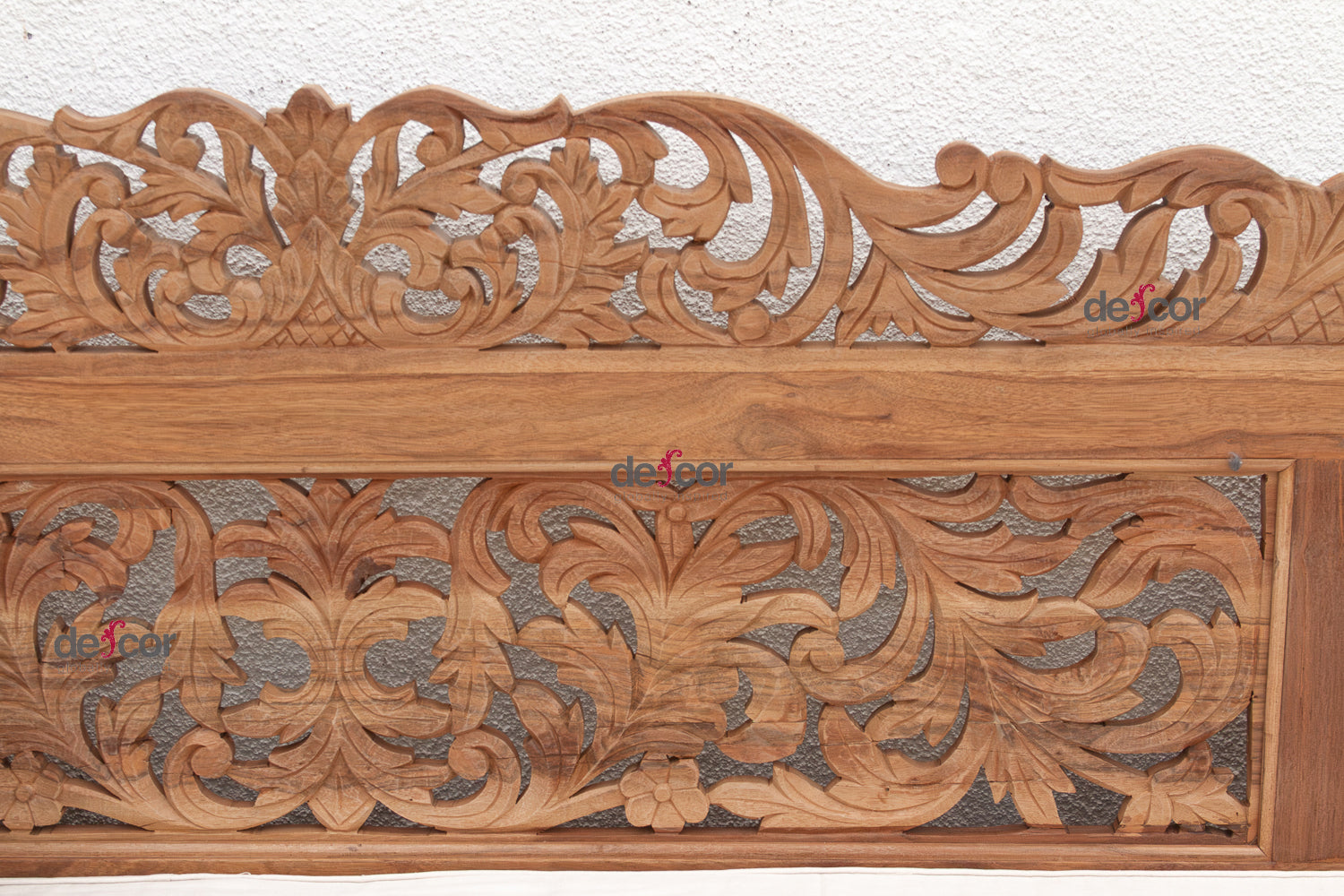Grand 108" Long Royal Bali Carved Daybed