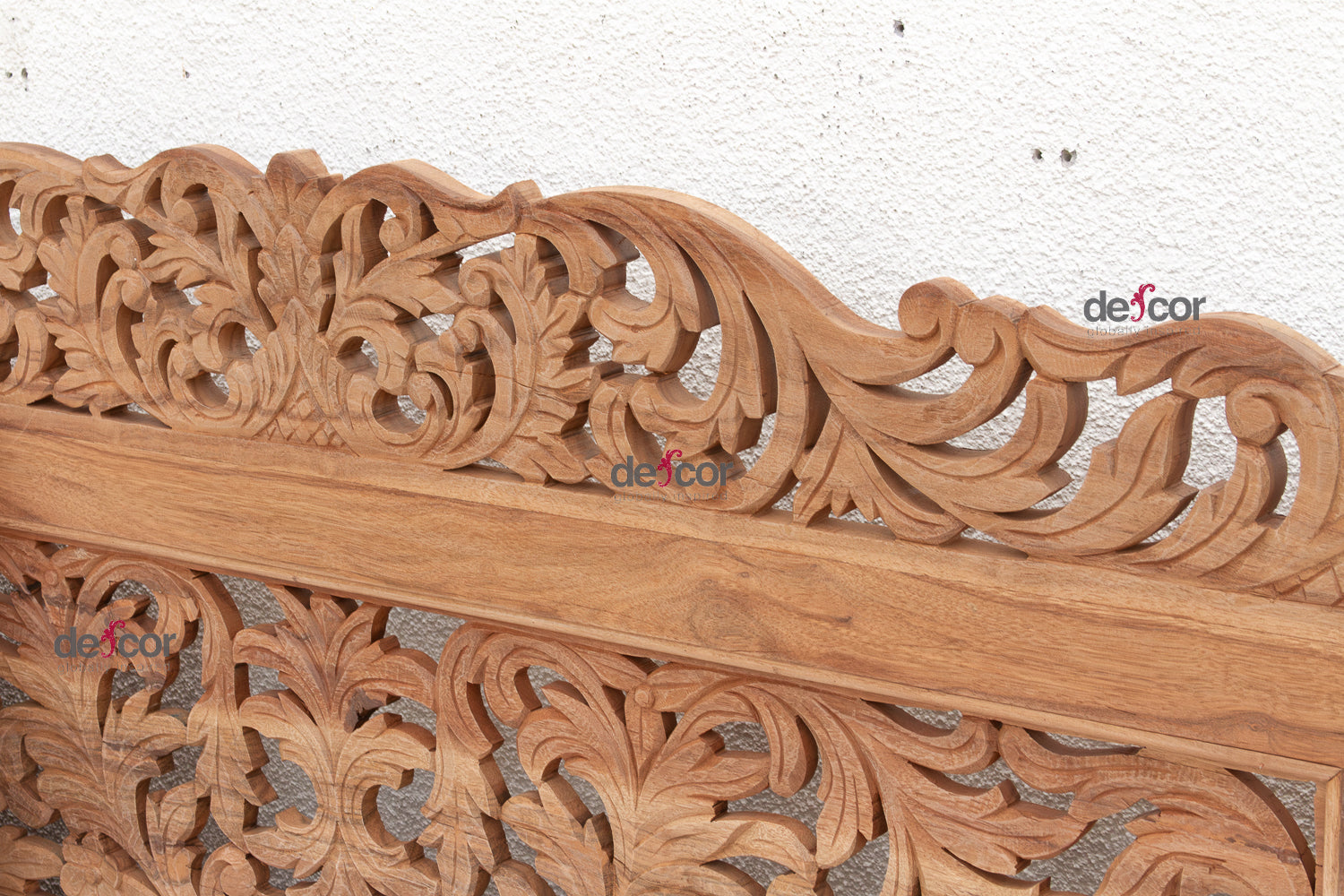 Grand 108" Long Royal Bali Carved Daybed