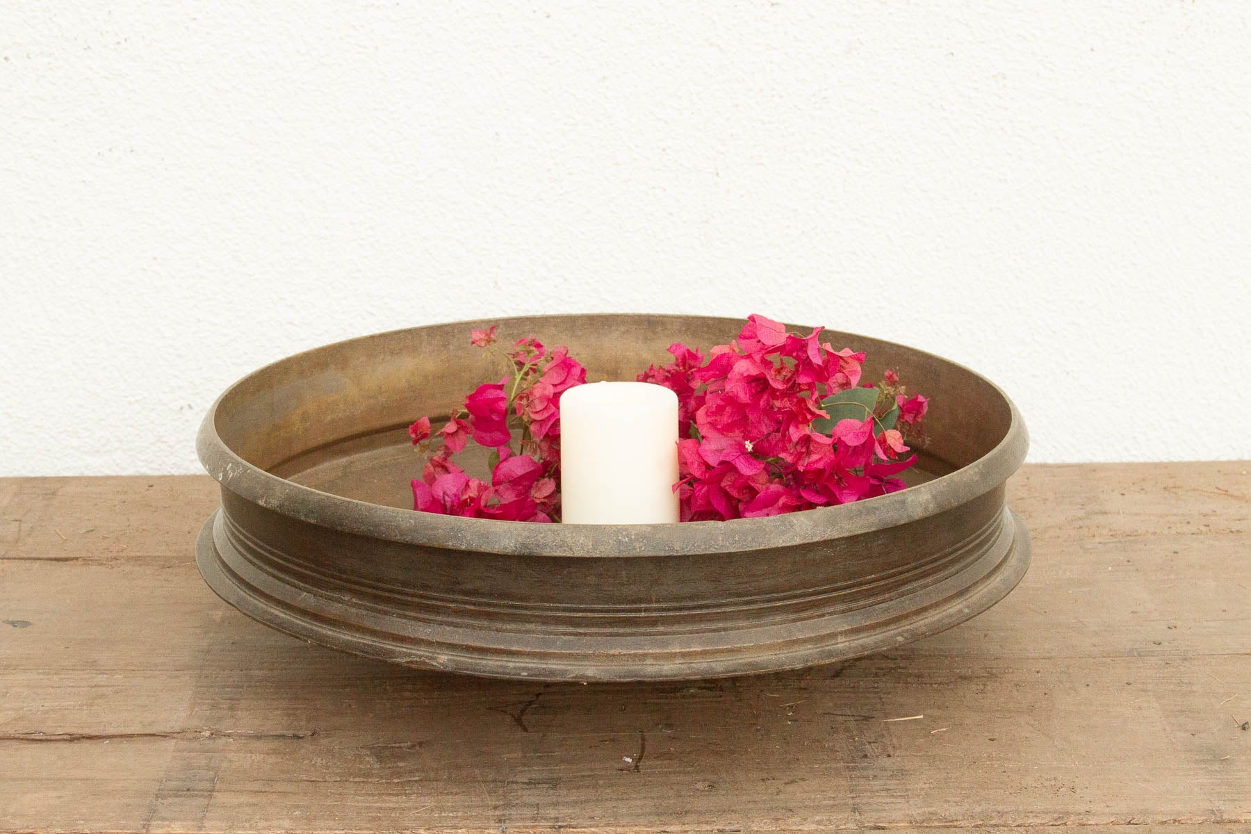 19th Century Golden Bronze Indian Bowl