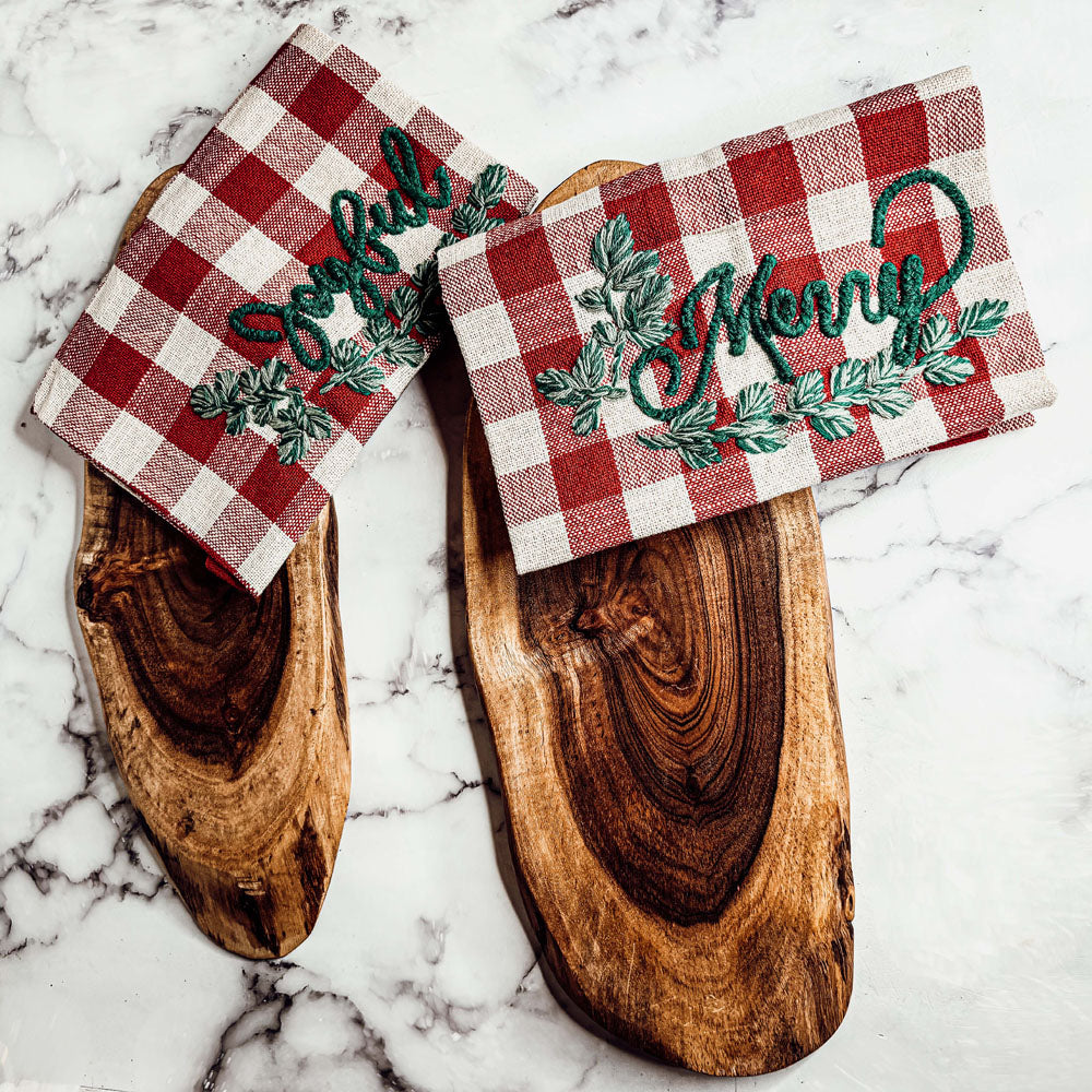 Holiday Charcuterie & Tartan Towel Set-1