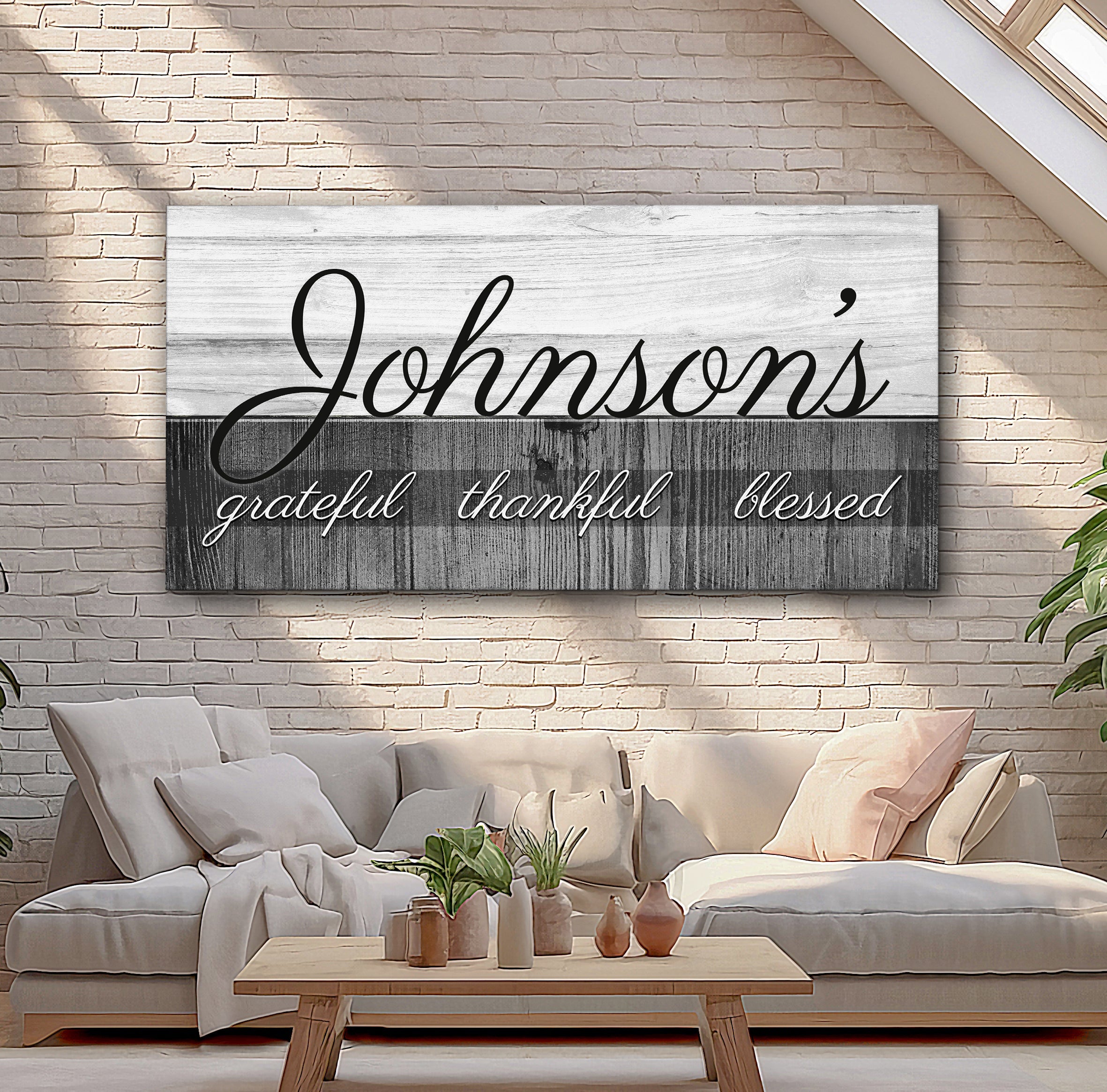 Family Grateful Sign