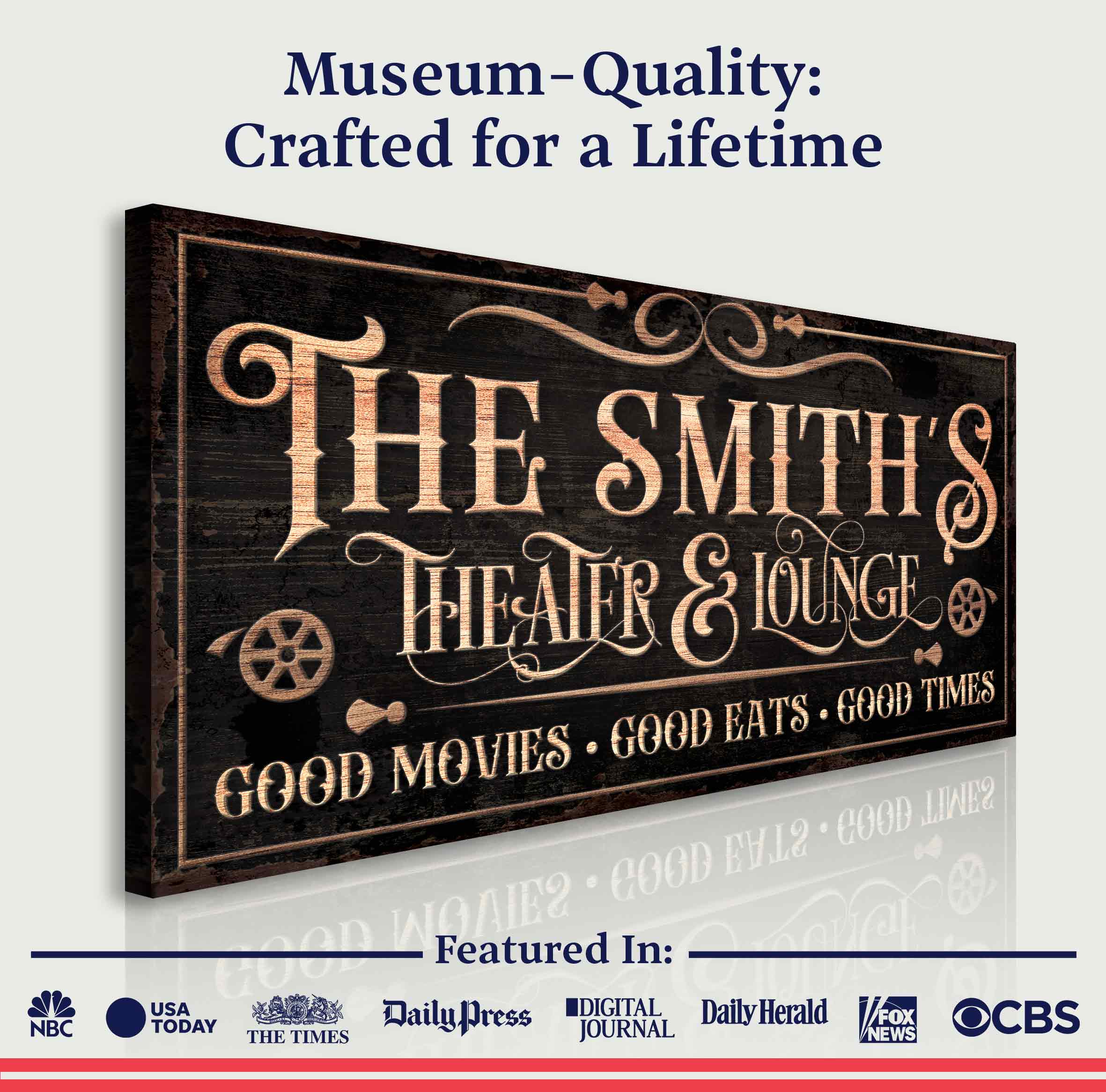Personalized Theater Sign V