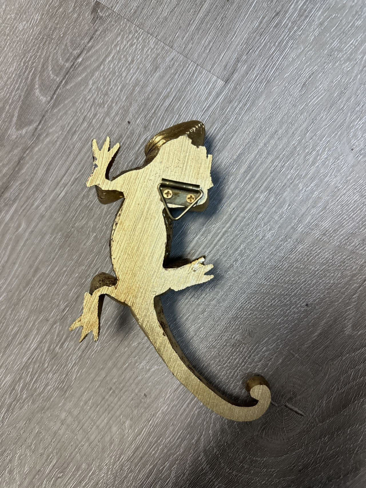 Gold Lizard Decorative Figurine