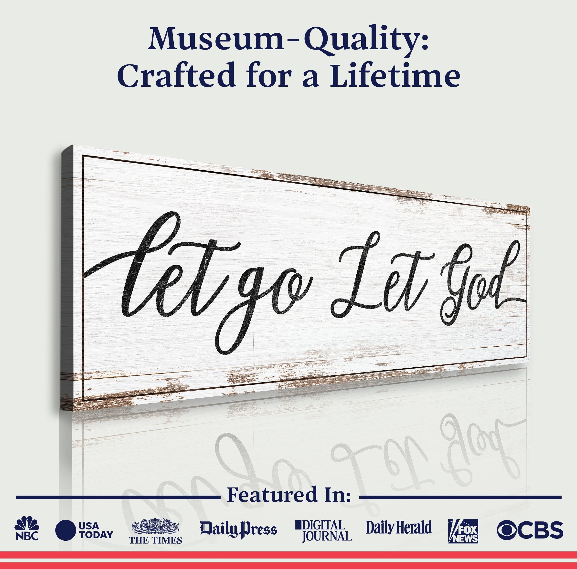 Let Go Let God Faith Sign IV