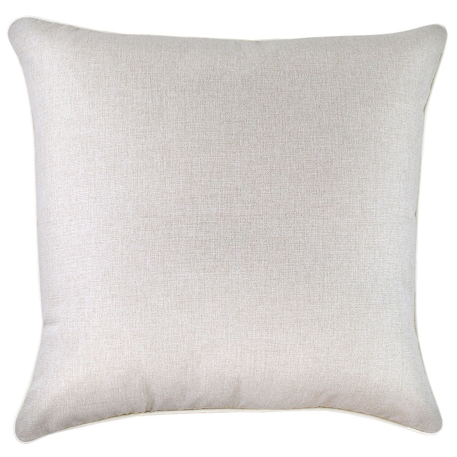 Cushion Cover-With Piping-Solid Natural-60cm x 60cm-0