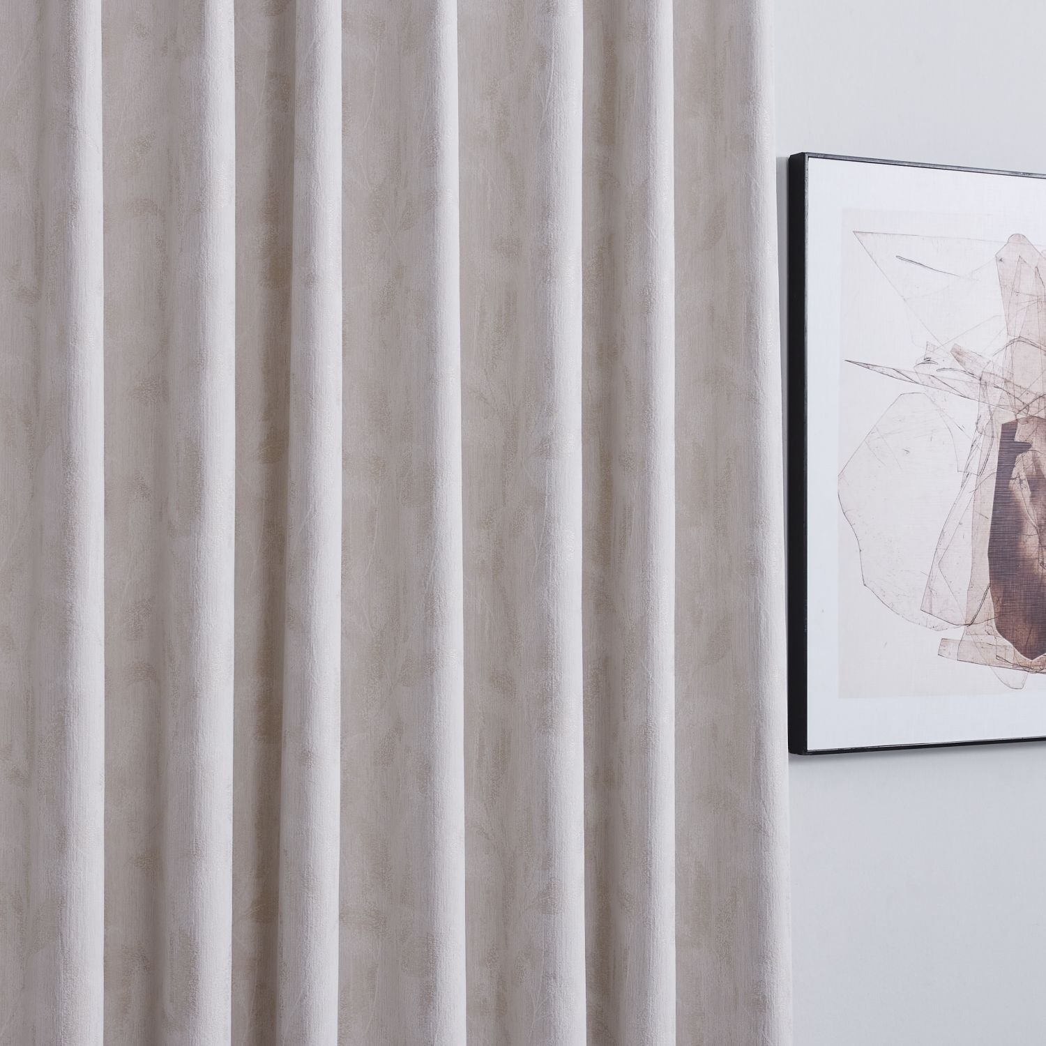 Iris Chenille-like Subtle Damask Curtains