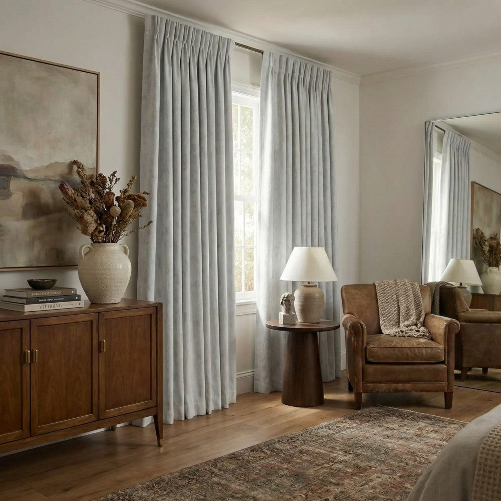 Iris Chenille-like Subtle Damask Curtains