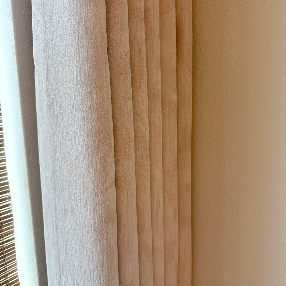 Iris Chenille-like Subtle Damask Curtains