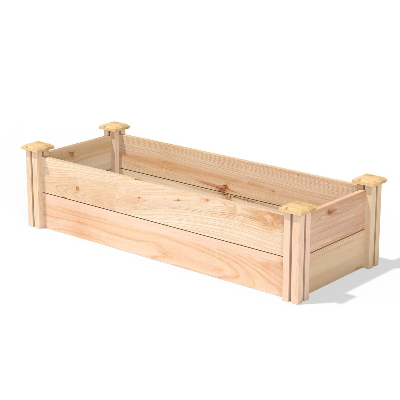 48 in x 16 in Premium Cedar Wood Raised Garden Bed - Made in USA-0