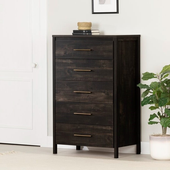 Modern Java 5 Drawer Storage Chest-1