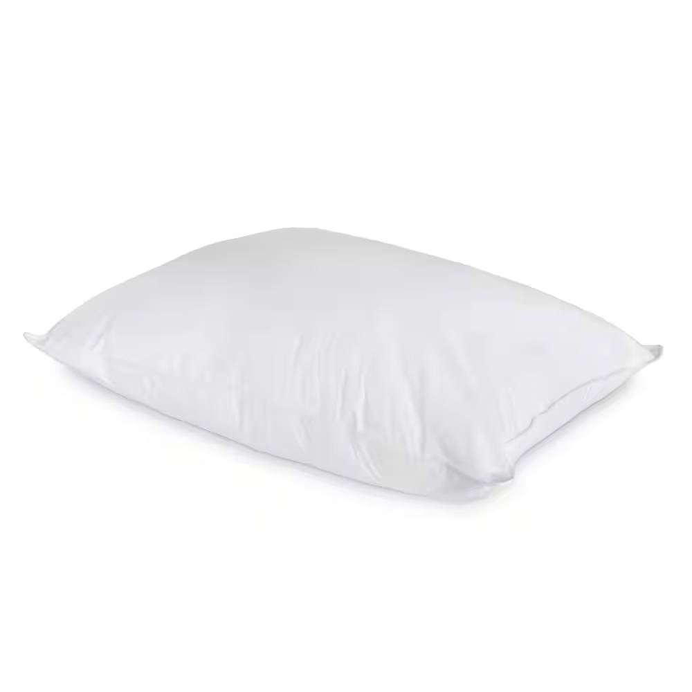 Jumbo Standard Cotton Bed Pillow with Down Alternative Polyester Fiber Fill-0