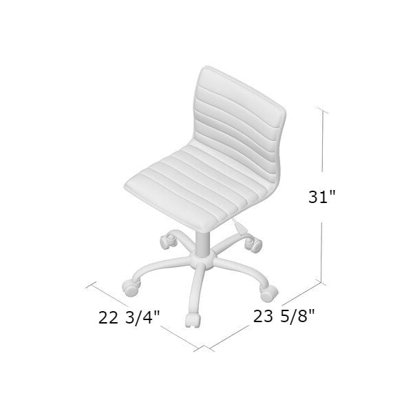 Heavy Duty Gray Channel-Tufted Conference Chair-4