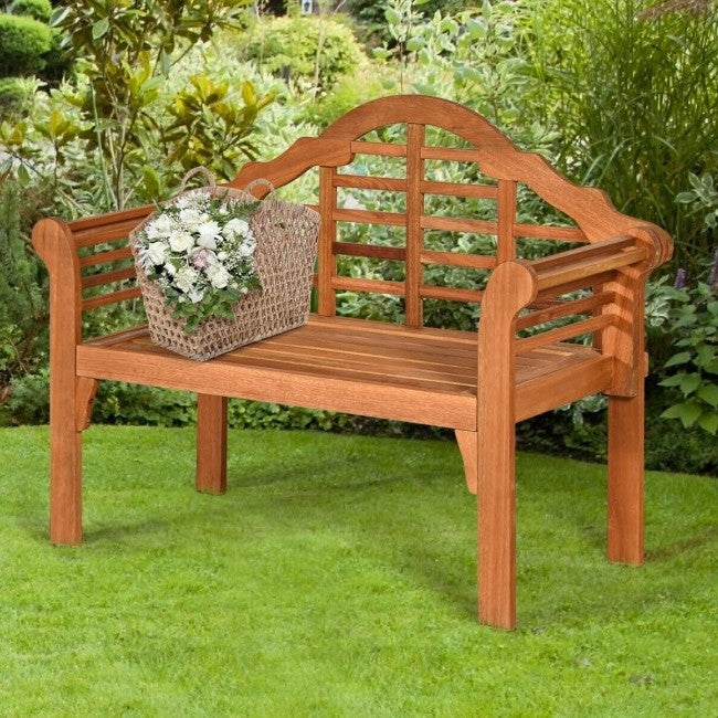 FarmHome Folding 2 Seater Garden Eucalyptus Bench-2