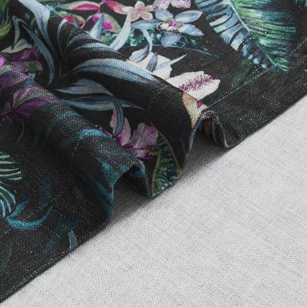 Jonah Green Fancy Garden Printed Curtains