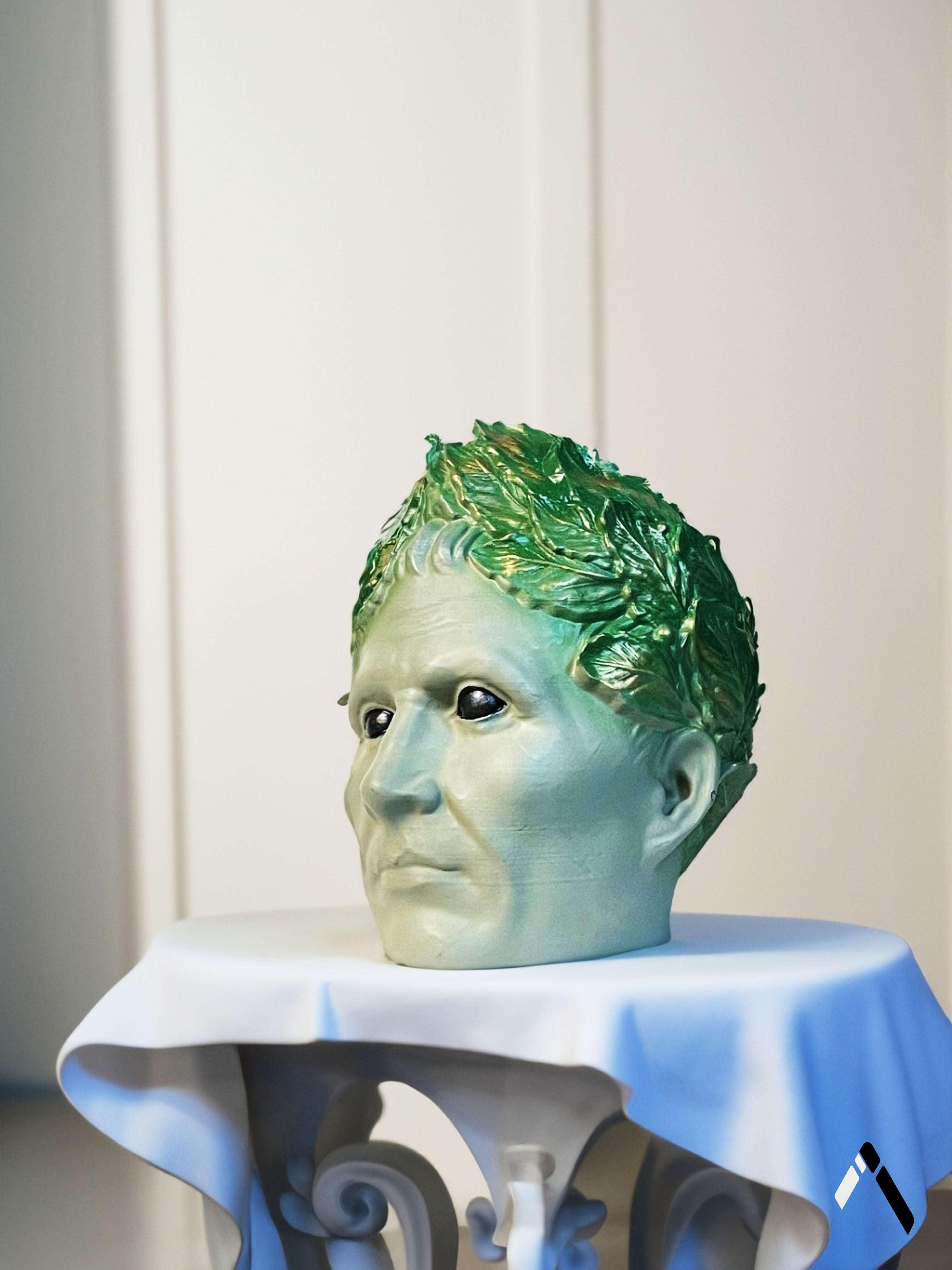 Julius Caesar Head Statue & Headphone Stand-1