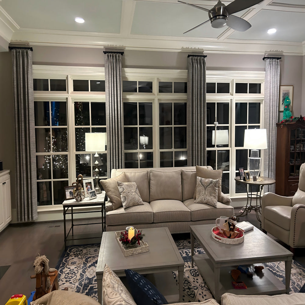 Juno Wood Grain Rough Textured Curtains