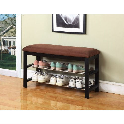 Hallway Entry Bedroom Storage Bench Shoe Rack Organizer-0