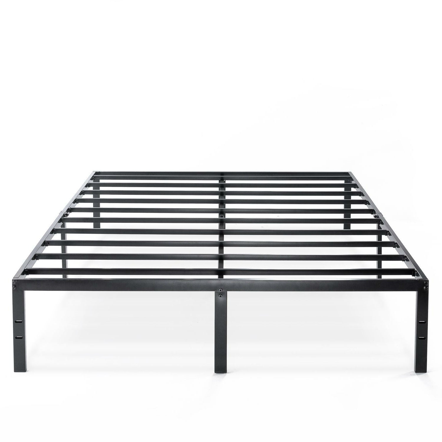 King size Modern Black Metal Heavy Duty Platform Bed Frame-0