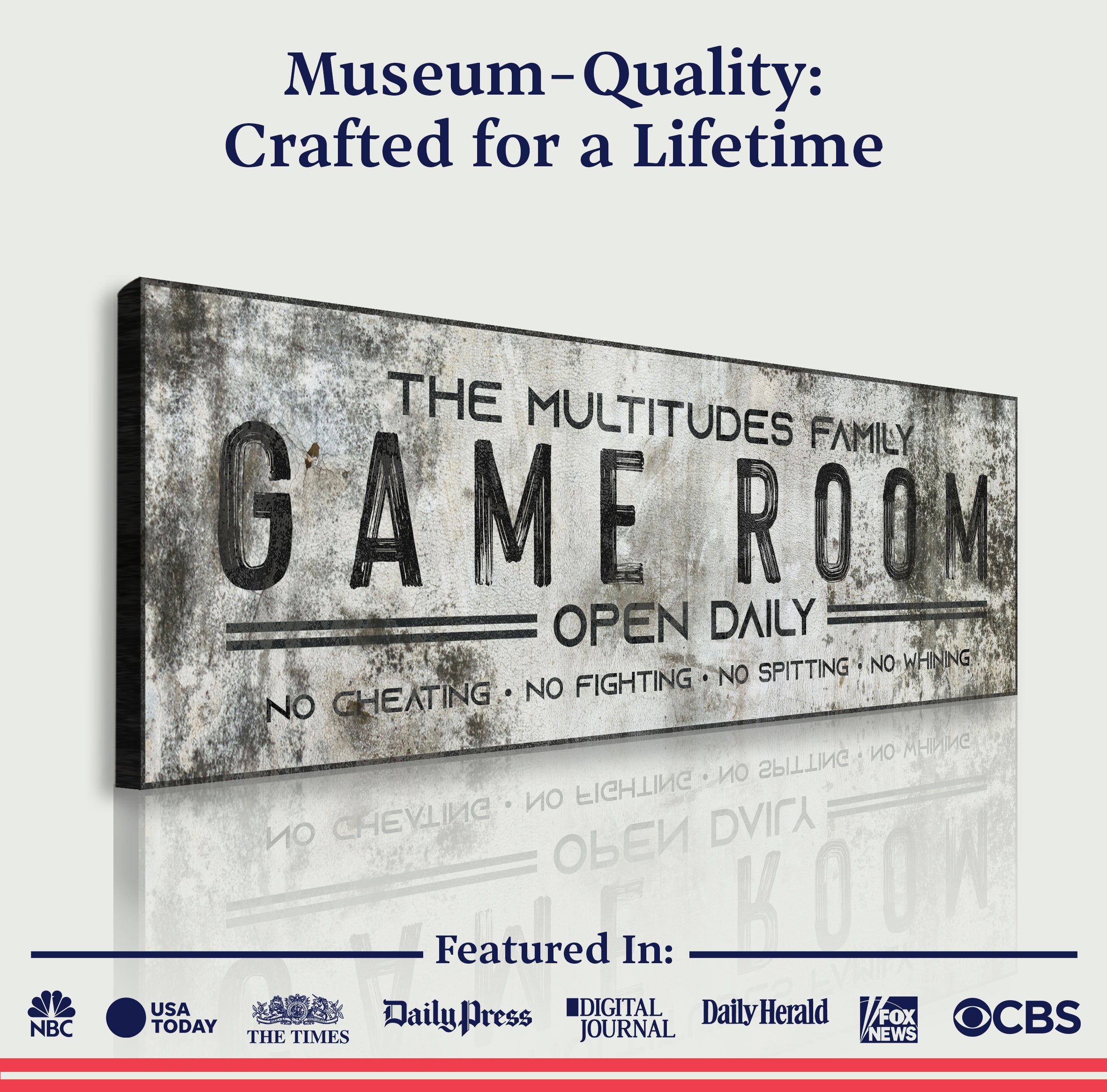 Family Game Room Sign II