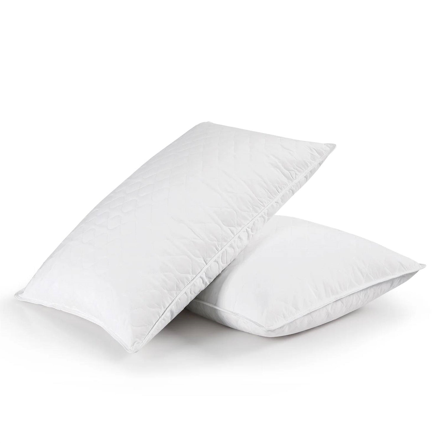 Set of 2 Machine Washable Down Feather Blend Pillow in King size-4