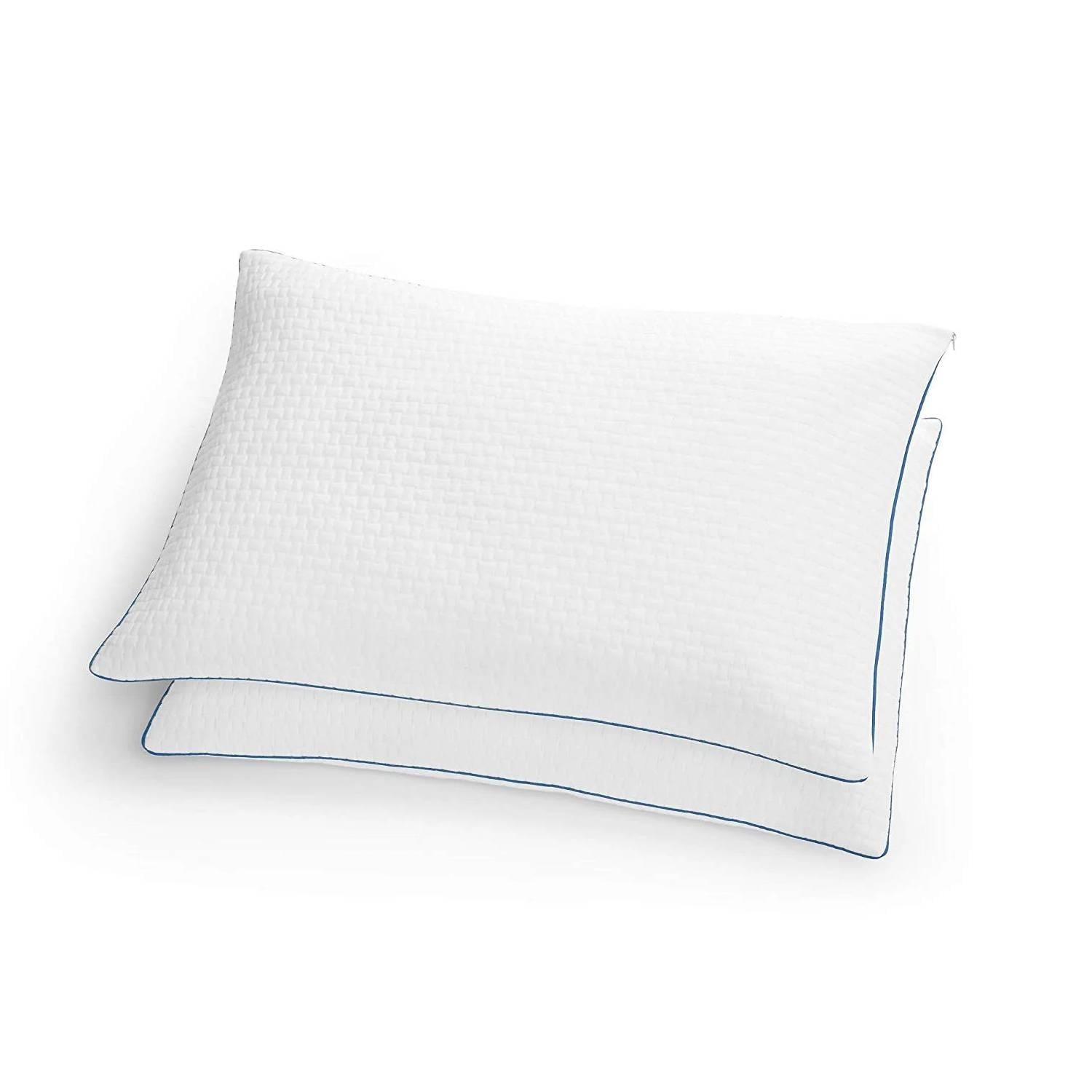 Set of 2 King size Memory Foam Pillow with Removable Machine Washable Cover-2