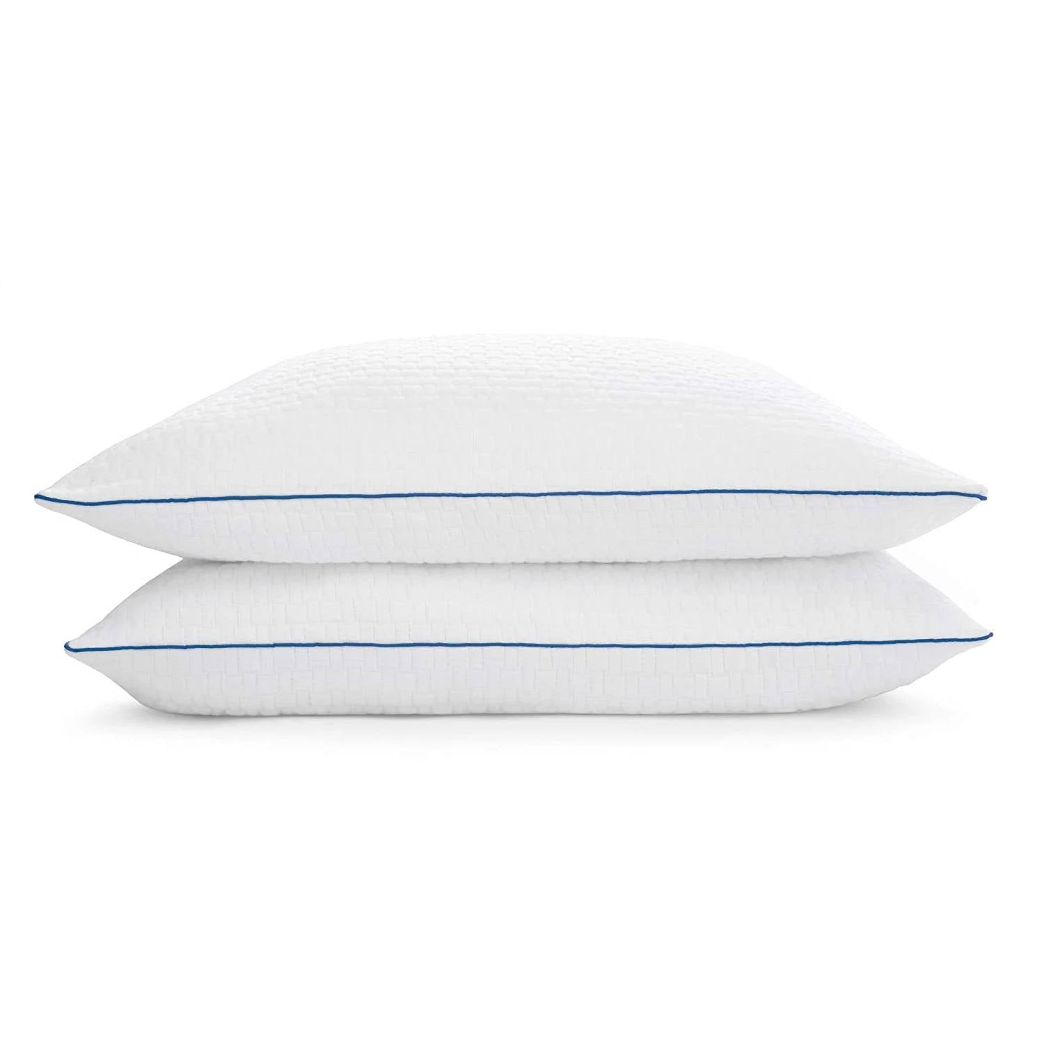 Set of 2 King size Memory Foam Pillow with Removable Machine Washable Cover-3