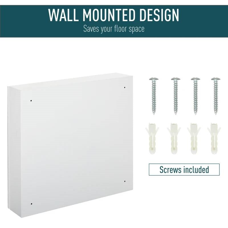 2-Door Bathroom Wall Mounted Medicine Cabinet 22 x 24 inch with Mirror-4