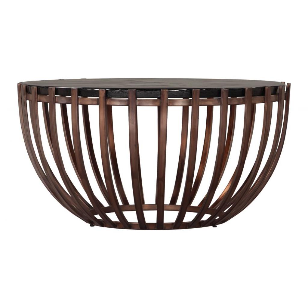 Kafig Iron Frame Round Coffee Table