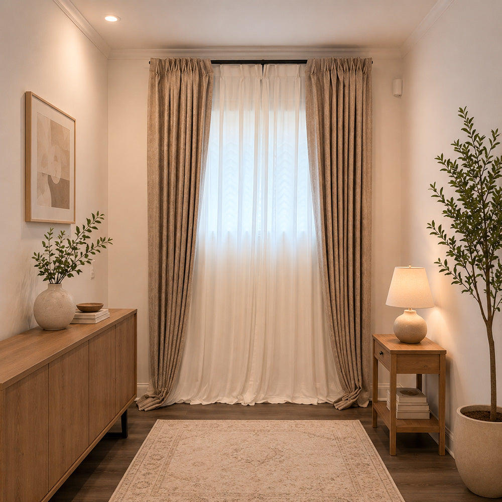 Kai Abstract Textured Curtains