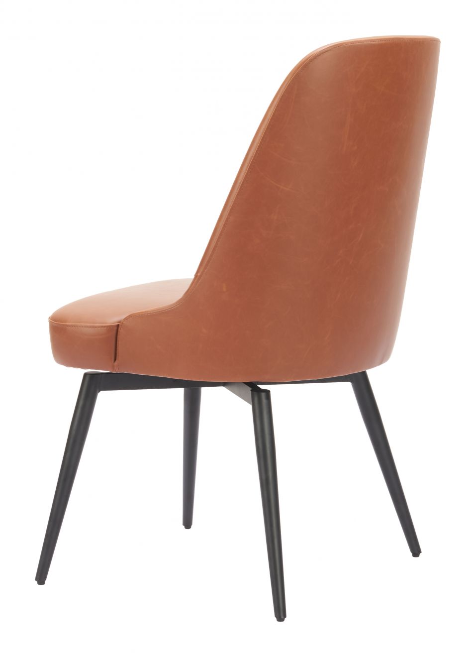 Keppel Faux Leather Swivel Dining Chair 2PC