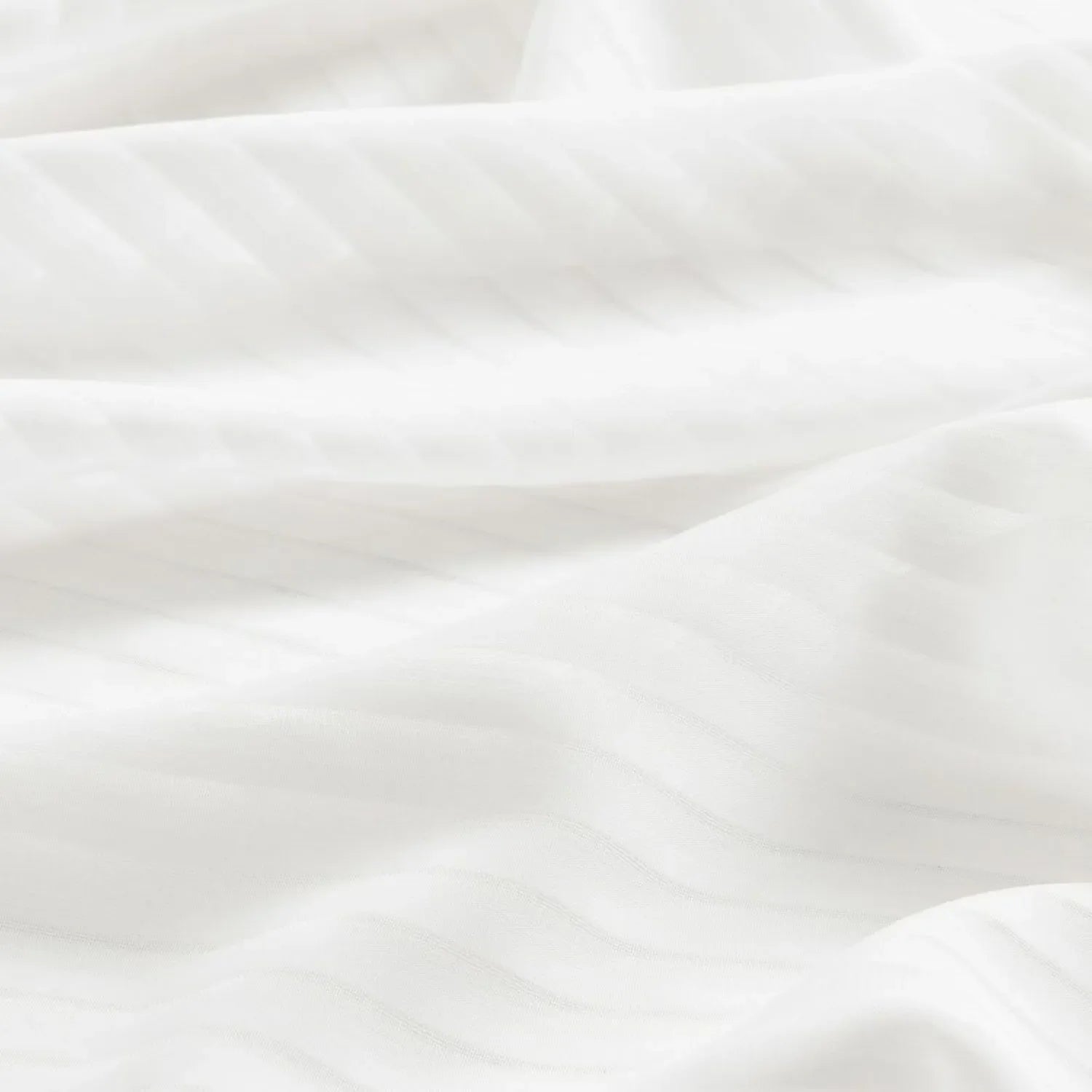 Kerry Striped White Sheer Curtains