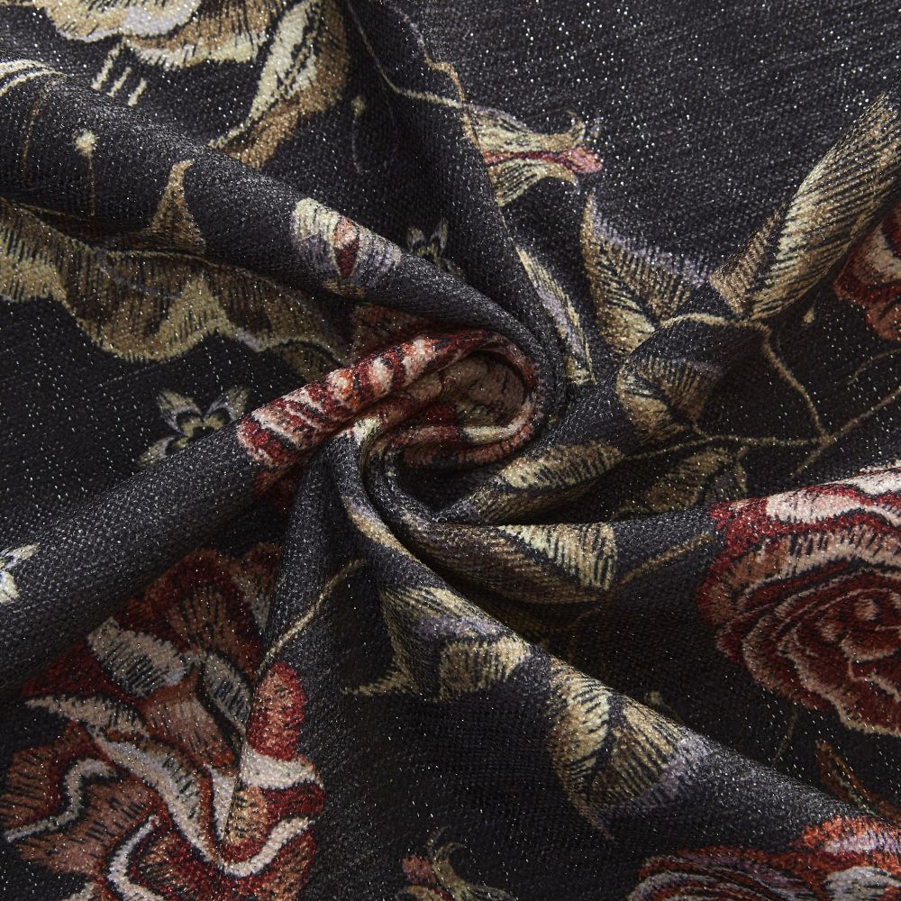 Klara Bold Rose Printed Curtains