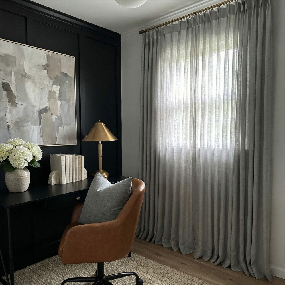 Kodi Light Filtering Linen Sheer Curtains