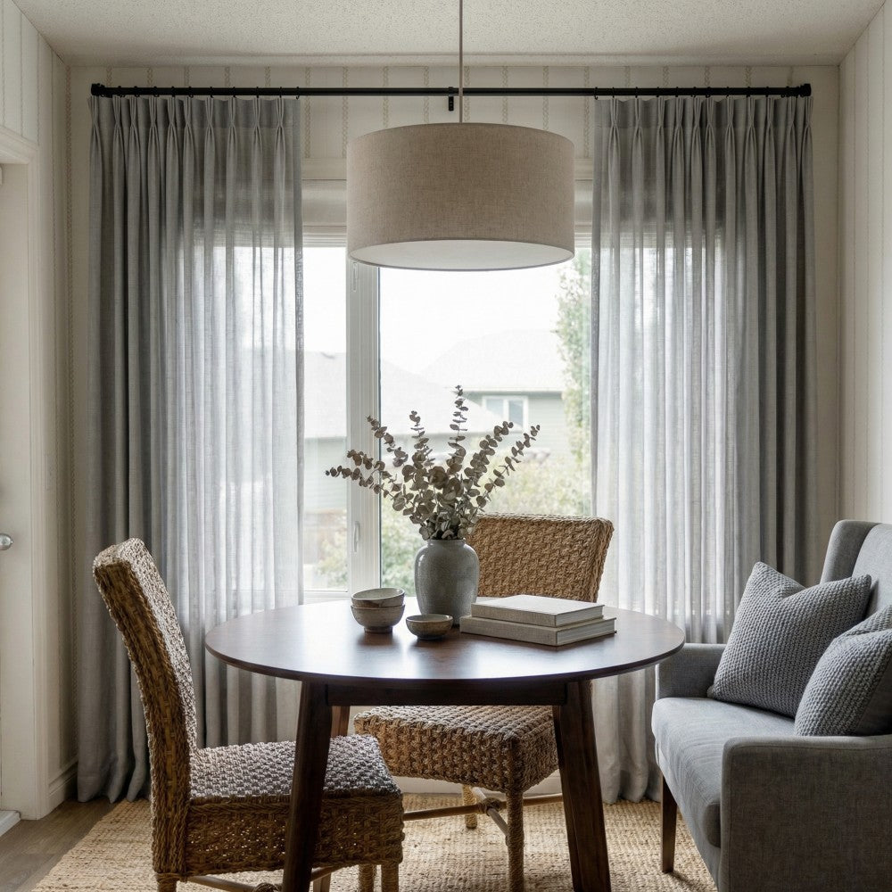 Kodi Light Filtering Linen Sheer Curtains