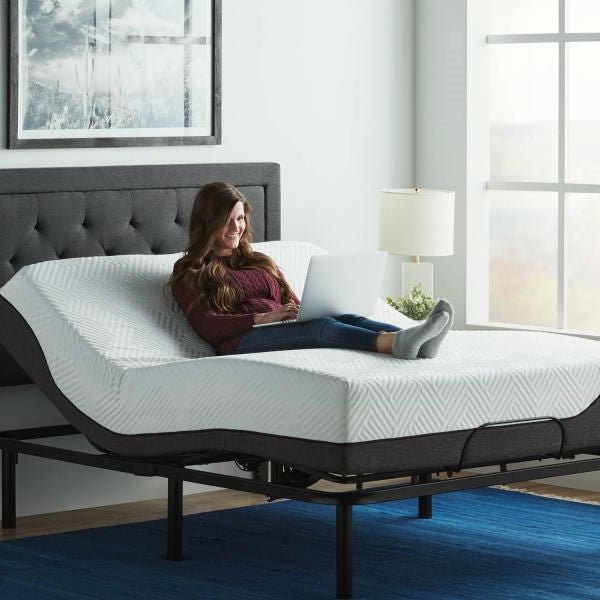 Twin XL Steel Adjustable Bed Frame Base with Remote Control-3