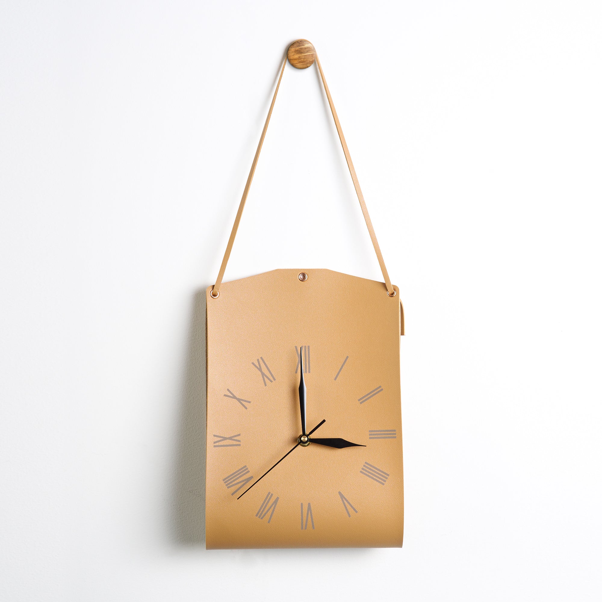 Leather Wall Clock-0